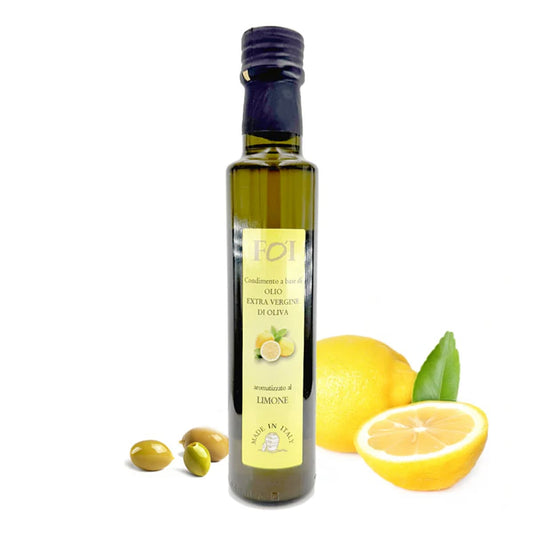 Dressing auf Basis von nativem Olivenöl extra mit Zitronengeschmack (0,25 Liter)