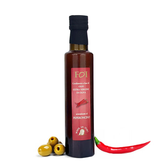 Gewürz auf Basis von nativem Olivenöl extra mit Chili (0,25 Liter)