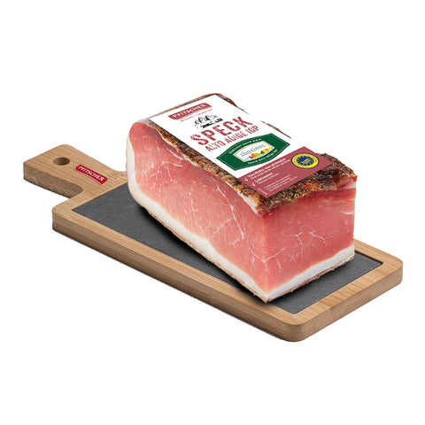 Confezione Regalo Speck Alto Adige IGP su tagliere in legno e ardesia