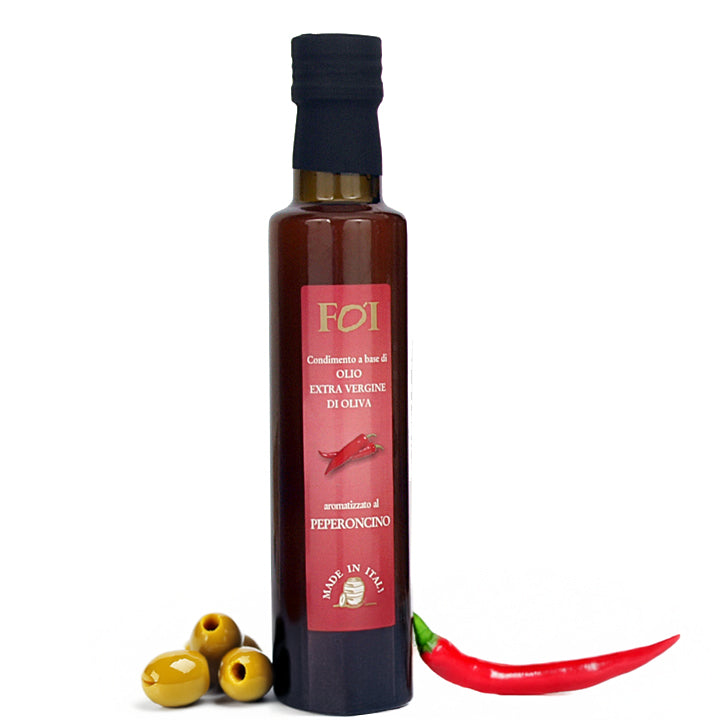 Gewürz auf Basis von nativem Olivenöl extra mit Chili (0,25 Liter)